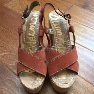 Sam Edelman Chunky Leather Heels